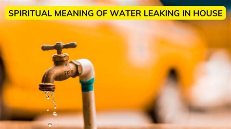 spiritual meaning of water leaking in house|The Spiritual Meaning of Water Leaks in Your House:。